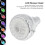 LED-Duschkopf mit 7-Farbwechsel-Blitz, 10  9,5  8 cm, G 1/2 4