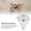 LED-Duschkopf mit 7-Farbwechsel-Blitz, 10  9,5  8 cm, G 1/2 8