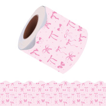 Zelfklevende Bulletin Trim Strik Design Wandspiegel-Roze