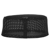Polyester-Gemischte Baumwoll-Muslimischer Gebetshut Schwarz 60cm Leicht & Zusammenklappbar