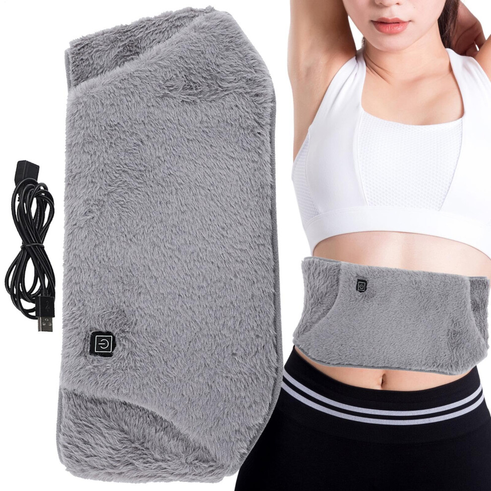 Belly Heating Pad For Menstrual Pain Cordless Waist Belt Warmer Fast Heating Three Temperature Settings Adjustable Size