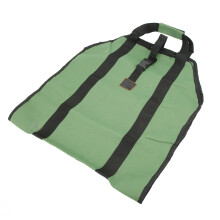 Durable Canvas Firewood Bag Carrier 101x45cm Large Green