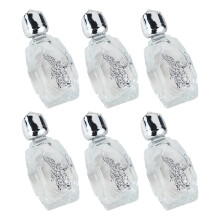 Pack Of 6 Christian Baptisms Bottles Clear Glass Holy-Diamond 6