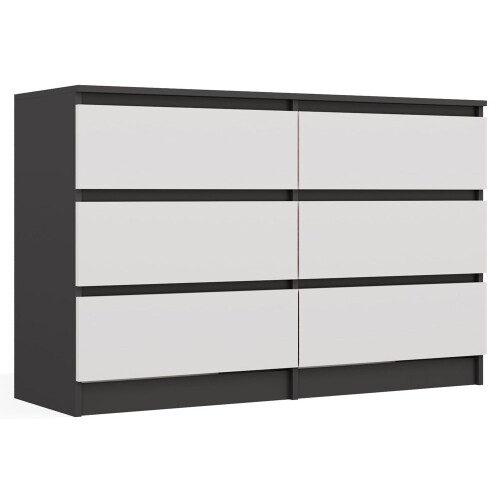 Commode Malwa M6 120 ANTHRACITE / BLANC