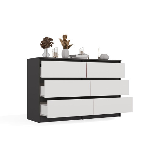 Commode Malwa M6 120 ANTHRACITE / BLANC 1