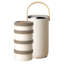 Vacuum Soup Carriers Nonrust Steel Stackable Leak proof- 4