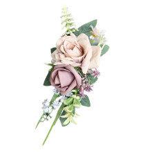Delicate Wrist Flower Wristband Realistic Rose-Pink Cornate