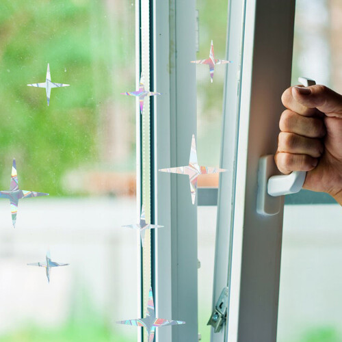 Πρίσματα Suncatchers με πρίσμα ασφαλή για πουλιά, αντικραδασμικά κολλήματα παραθύρων, 2