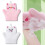 Weiche Badehandschuhe für Kinder, sanftes Peeling,-Gelb 3