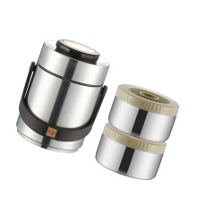 Nonrust Steel Vacuum Food Jar 3 Layer Meal Carriers For-1500ml