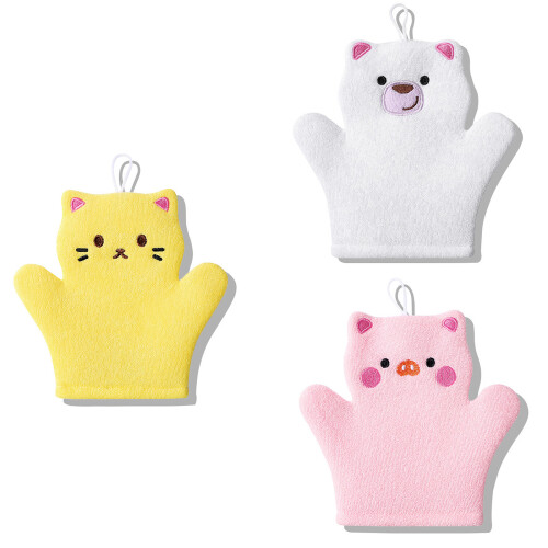 Badehandschuhe für Kleinkinder, bequeme Passform,-Weiß 1