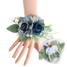 Delicate Wrist Flower Wristband Realistic-Blue Wrist flower