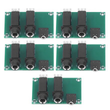5Pcs 6.5/6.35/6.3mm to 2.54mm Microphone Converter Adapter Set