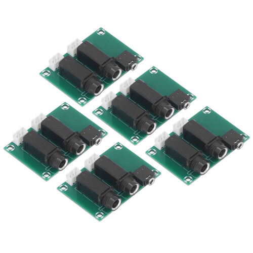 5Pcs 6.5/6.35/6.3mm to 2.54mm Microphone Converter Adapter Set 1