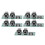 5Pcs 6.5/6.35/6.3mm to 2.54mm Microphone Converter Adapter Set 16