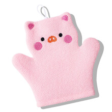 Gants de bain pour bébé, épurateur non irritant pendant-Rose