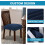 Προστατευτικά καρέκλας Elegant Decoration, Βελούδινα ελαστικά καλύμματα καρέκλας, Σετ 2 5