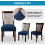 Προστατευτικά καρέκλας Elegant Decoration, Βελούδινα ελαστικά καλύμματα καρέκλας, Σετ 2 4