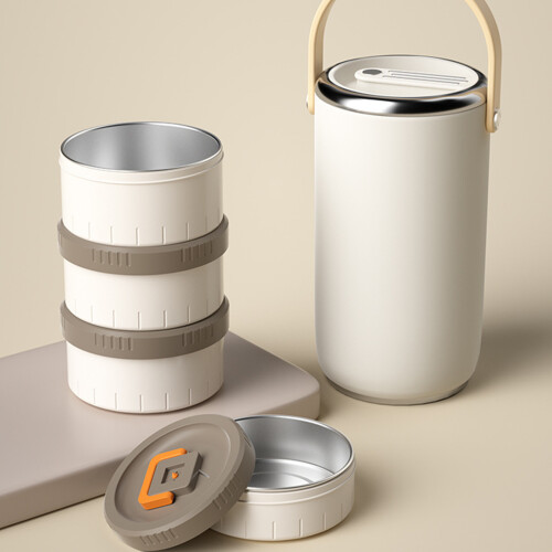 Stainless Steel Insulated Stackable Bentos Box Vacuum-2 1