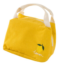 Insulated Cotton Lunch Bag For Women Leakproof Food-Yellow