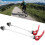 2Pcs Bike Quick Release Levers 145mm Front 185mm Rear Red 1