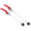 2Pcs Bike Quick Release Levers 145mm Front 185mm Rear Red 16