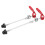 2Pcs Bike Quick Release Levers 145mm Front 185mm Rear Red 2