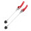 2Pcs Bike Quick Release Levers 145mm Front 185mm Rear Red 13