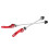 2Pcs Bike Quick Release Levers 145mm Front 185mm Rear Red 15