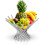 Creative Design Fruit Basket, Non-Toxic Rust-Proof Material for Longevity, Air Circulation for Fresh Produce Storage (Foldable for Easy Storage) 3