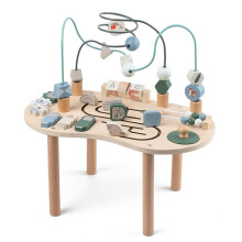 Toddler Activity Table Wooden Activity Center Play Table Wooden Desk Learning Toy For Boys And Girls Indoor Outdoor Gift