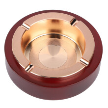 Posacenere per spazi di intrattenimento KTV, combinazione metallo e legno, elegante decorazione in silicone resistente alle alte temperature