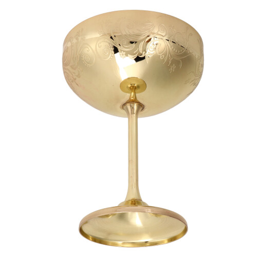 Κομψά ποτήρια σαμπάνιας από χαλκό Coupe, vintage ποτήρι από ανοξείδωτο ατσάλι με 2