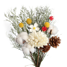 Naturliga buketter, perfekt hållbarhet med enkel skötsel, utsökt design för heminredning, bröllop och evenemang, torkad blomdekor som fångar