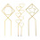 Iron Plant Support Stake Frame For Climbing Vine Garden-Love 2