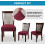 Προστατευτικά καρέκλας Elegant Decoration, Βελούδινα ελαστικά καλύμματα καρέκλας, Σετ 2 4