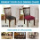 Προστατευτικά καρέκλας Elegant Decoration, Βελούδινα ελαστικά καλύμματα καρέκλας, Σετ 2 7