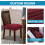 Προστατευτικά καρέκλας Elegant Decoration, Βελούδινα ελαστικά καλύμματα καρέκλας, Σετ 2 5