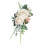 Realistic Rose Boutonniere Wedding Corsage-White Cornate 1