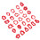 26 Shapes Clay Earring Cutters with Earring Hooks-Style A 1