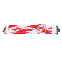 Verstellbares Nylonarmband für Uhren Fit-21g Rot/Weiß