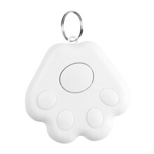 Anti Lost Tracking Device Mini GPS Tracker For Kids And Pets Cat Claw Real Time Positioning Smart Pet Tags Key Finder White