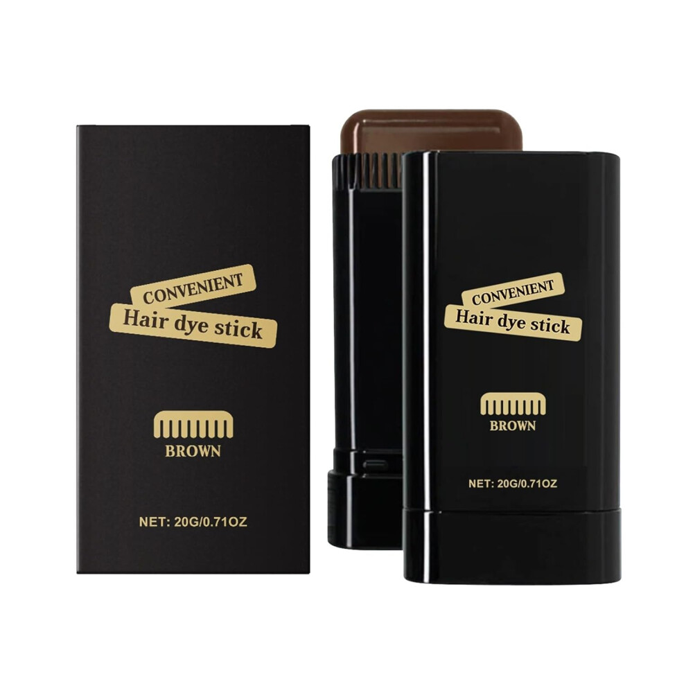 Oimg Grauabdeckung Haarfarbstift Mit Kamm Temporaer Wasserdicht Schwitzfest Kaffee 1 Set