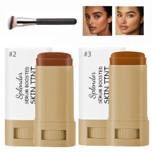 2 stuks Serum Boosted Skin Tint Balm Portable Hydraterende Contour Stick voor Egaalmatige Huidtone (#2#3)