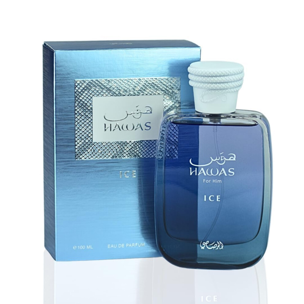 Oimg Hawas-Ice-Fuer-Ihn-Hawas-Koelnisch-Wasser-Fuer-Maenner-Edp-3-4Oz-100Ml-Lang-Anhaltend