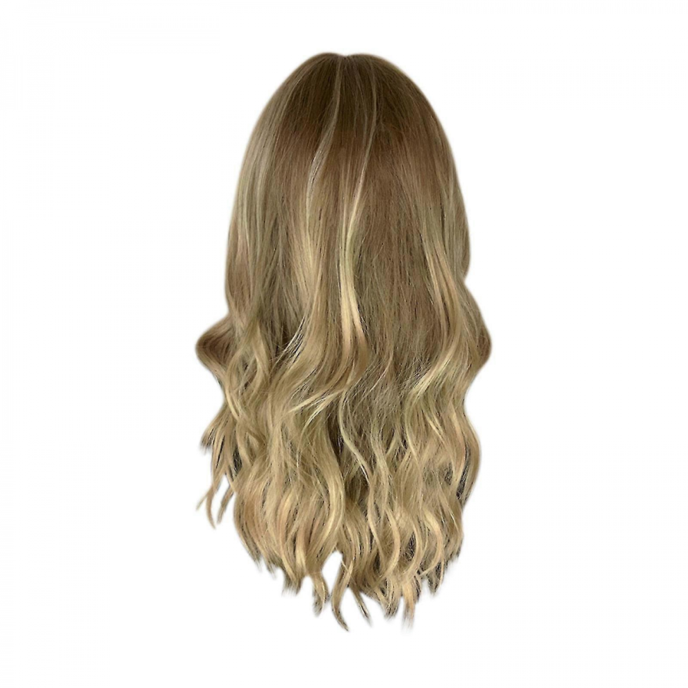 Unisex Brown Women's Wig With Mid-Length Curly Hair Female Curly Hair Wig