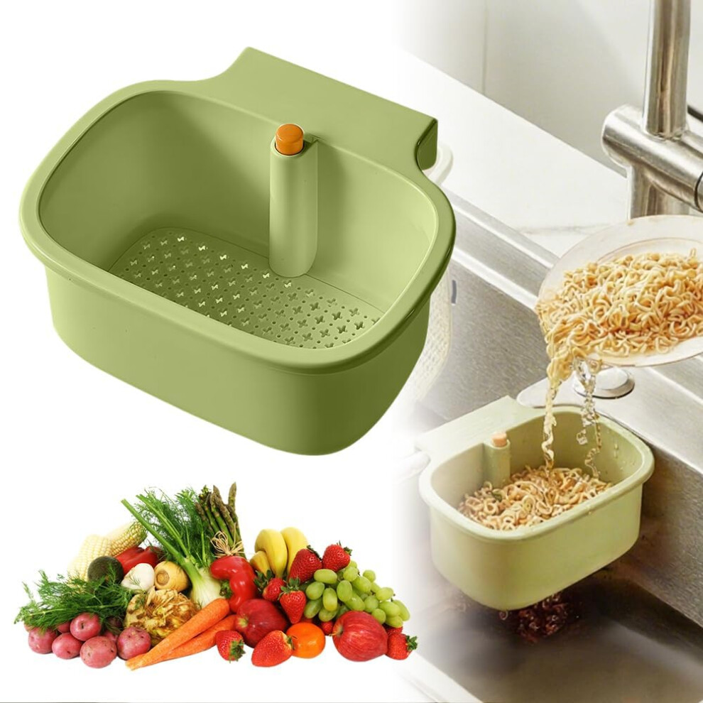 Kuechenspuele-Lebensmittel-Fã¤Nger-Wasserhahn-Haengend-Sieb-Korb-Auto-Entsorgung 3233222323207