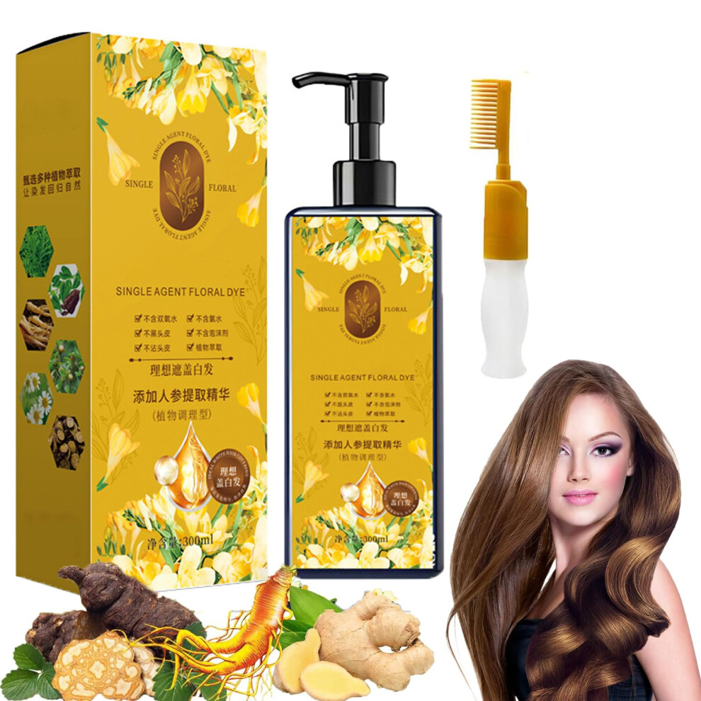 Oimg Pflanzliche Haarfarbe, Natã¼Rliche Grauabdeckung Mit Shampoo