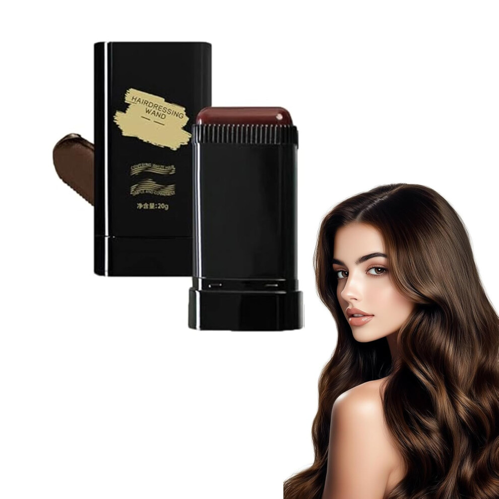 Oimg Haarfarbkamm 2 In 1 Wasserdicht Temporaer Wurzeltouch Up Tool Tragbare Farbe Creme Braun