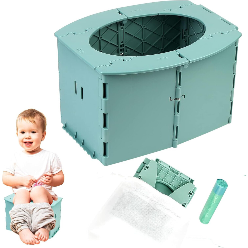 Oimg Reise-Toepfchen-Sitz-Fuer-Kleinkind-Tragbar-Toepfchen-Training-Toilette-Mit-Beuteln